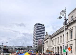 Ирландское шествие в поддержку Украины: присоединились даже иранцы, — ФОТО