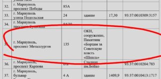 В Мариуполе оккупанты записали в «бесхозные» обелиск и стадион