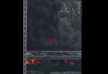 В Москве вспыхнул масштабный пожар возле Измайловского Кремля: фото и видео