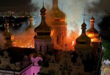 1573 г. день полномасштабной войны. Российские преступники ударили по Лавре, убили людей в Киеве, Харькове и Днепре