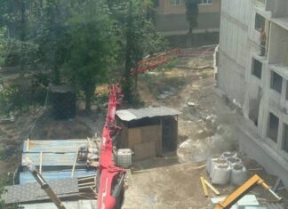 В Мариуполе бетонный насос обесточил детсад и две многоэтажки при строительстве ипотечного дома, — ФОТО
