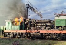 РФ ударила по локомотиву на Харьковщине, есть раненые