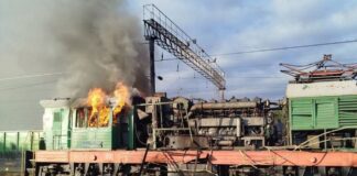 РФ ударила по локомотиву на Харьковщине, есть раненые