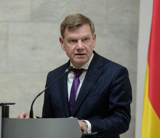 В Киев прибыл глава МИД Германии в канун Дня независимости Украины