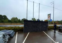 Укрнафта почала встановлювати габіони навколо АЗК у Києві